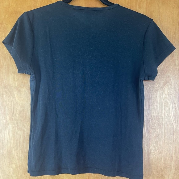 VINTAGE RALPH LAUREN purple label black TOP - Picture 3 of 7